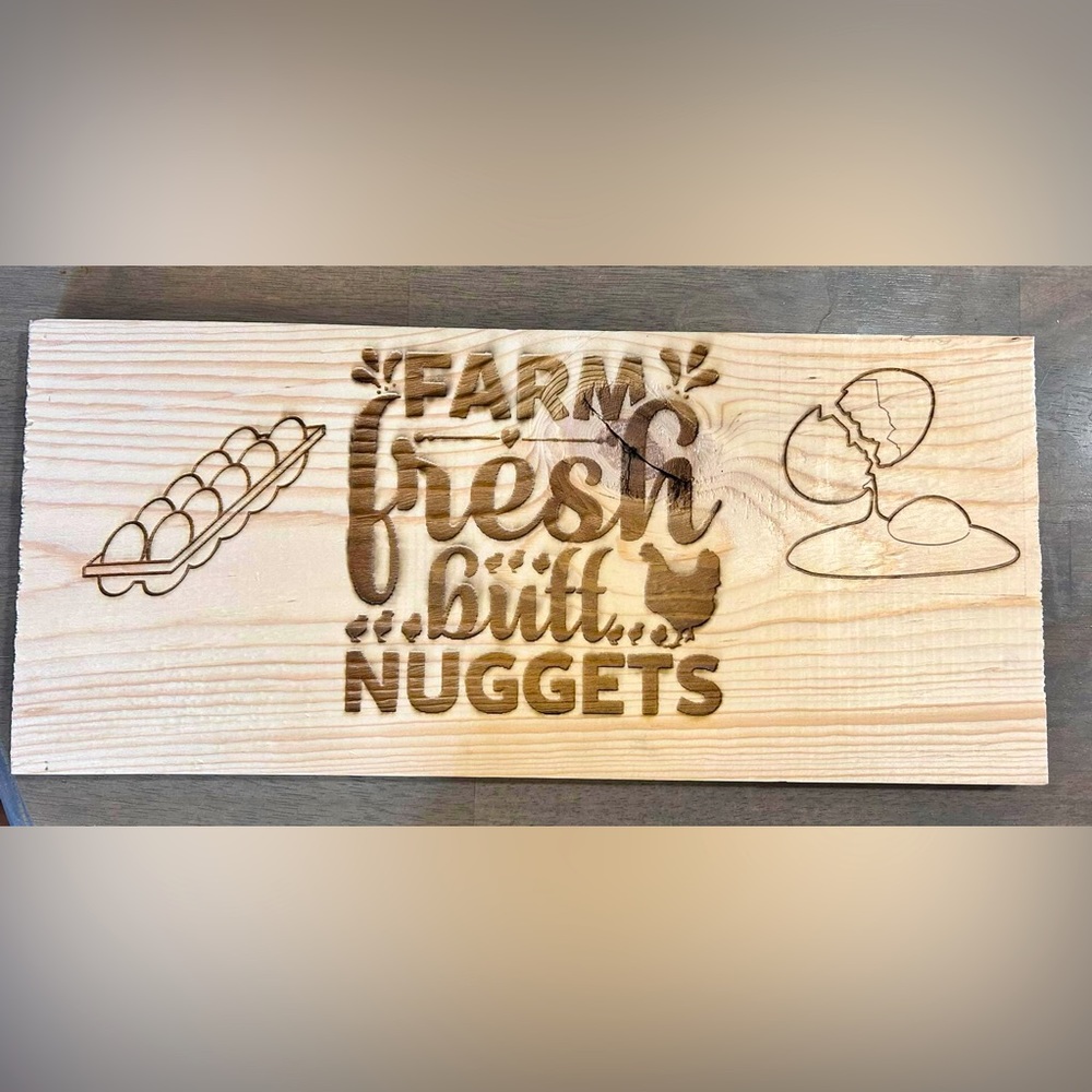 Wooden sign